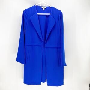 Bar III Royal Blue Open Jacket Blazer Longline Cardigan date Night girls night S